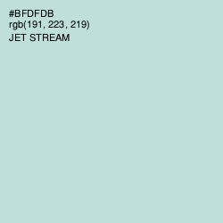 #BFDFDB - Jet Stream Color Image